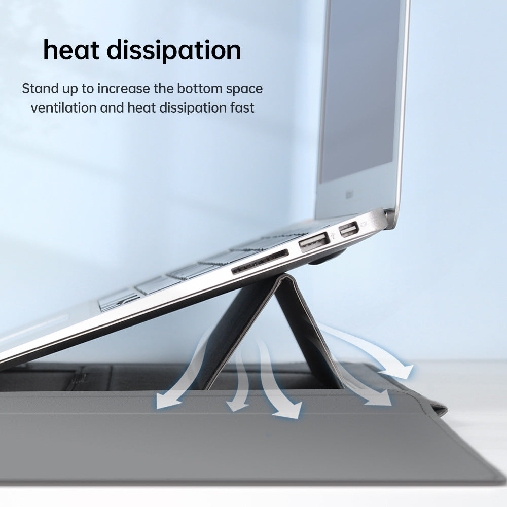 Premium Laptop Sleeve with Adjustable Stand & Phone Holder