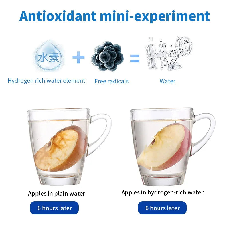 Hydrogen-Rich Alkaline Water Generator Bottle