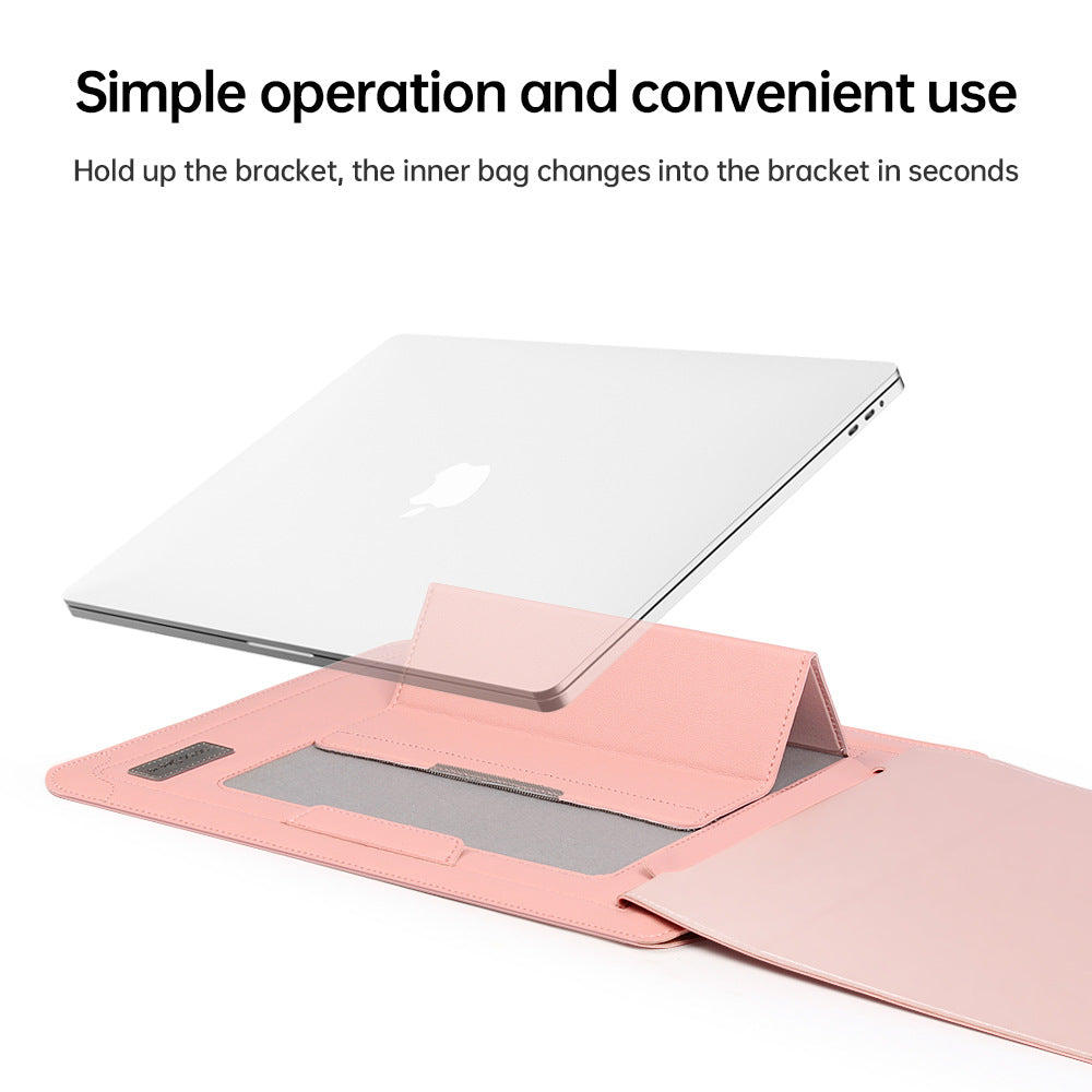 Premium Laptop Sleeve with Adjustable Stand & Phone Holder