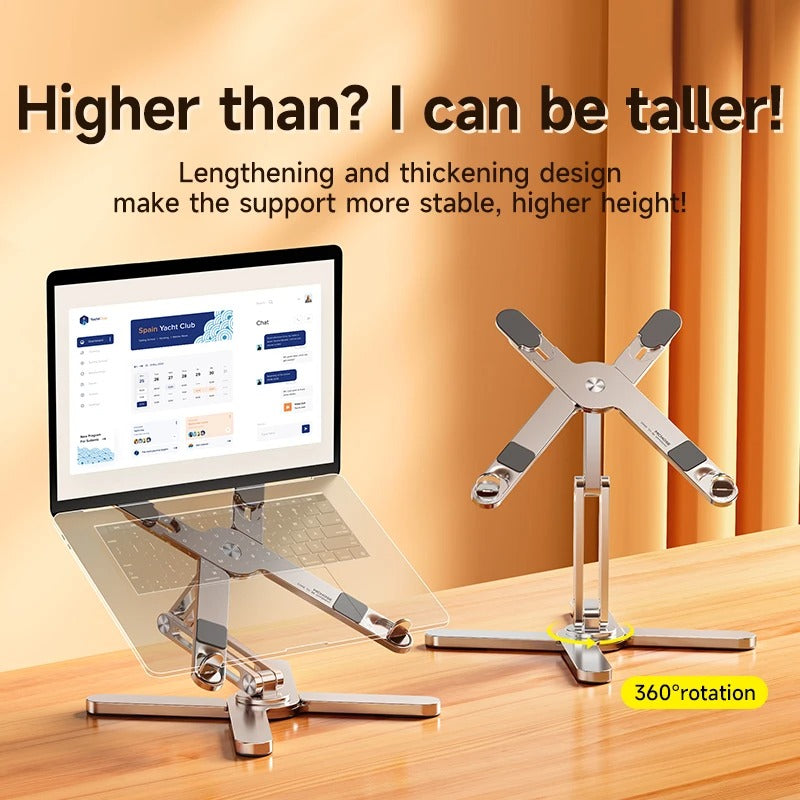 360° Rotating Aluminum Laptop Stand for MacBook
