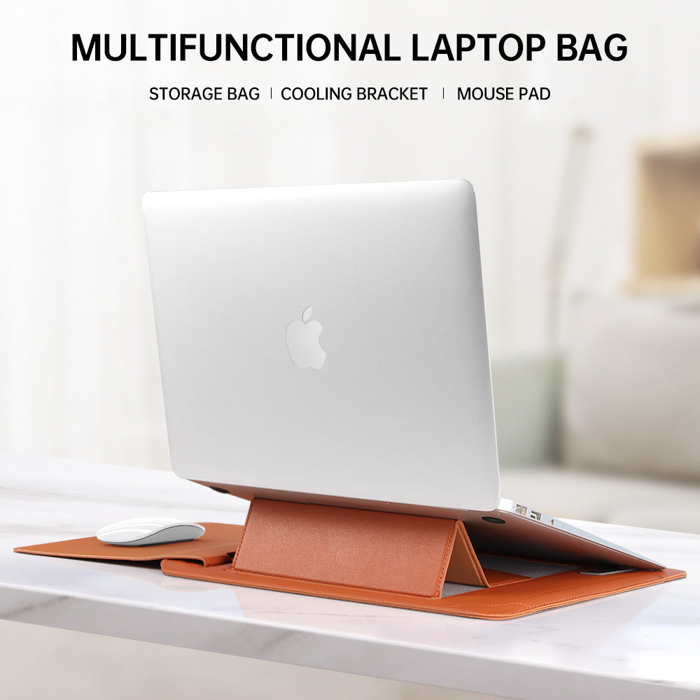 Premium Laptop Sleeve with Adjustable Stand & Phone Holder