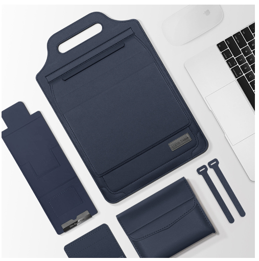 Premium Laptop Sleeve with Adjustable Stand & Phone Holder