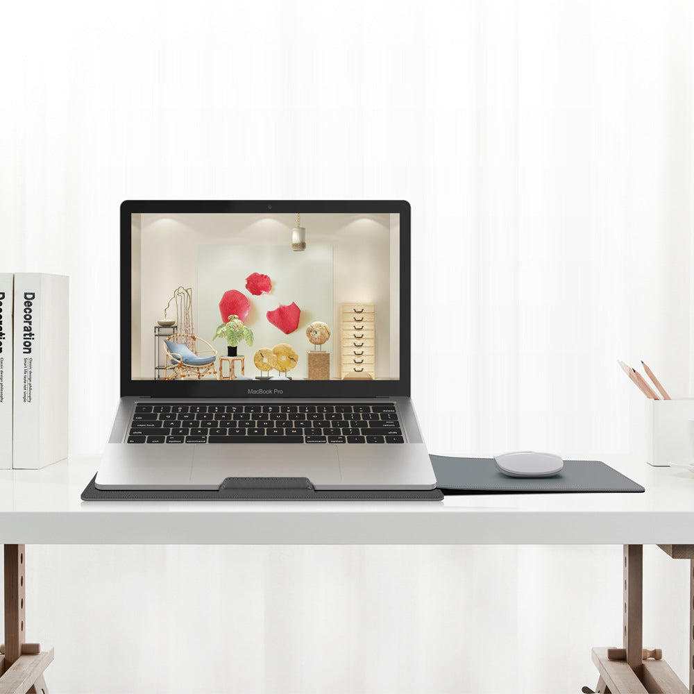 Premium Laptop Sleeve with Adjustable Stand & Phone Holder
