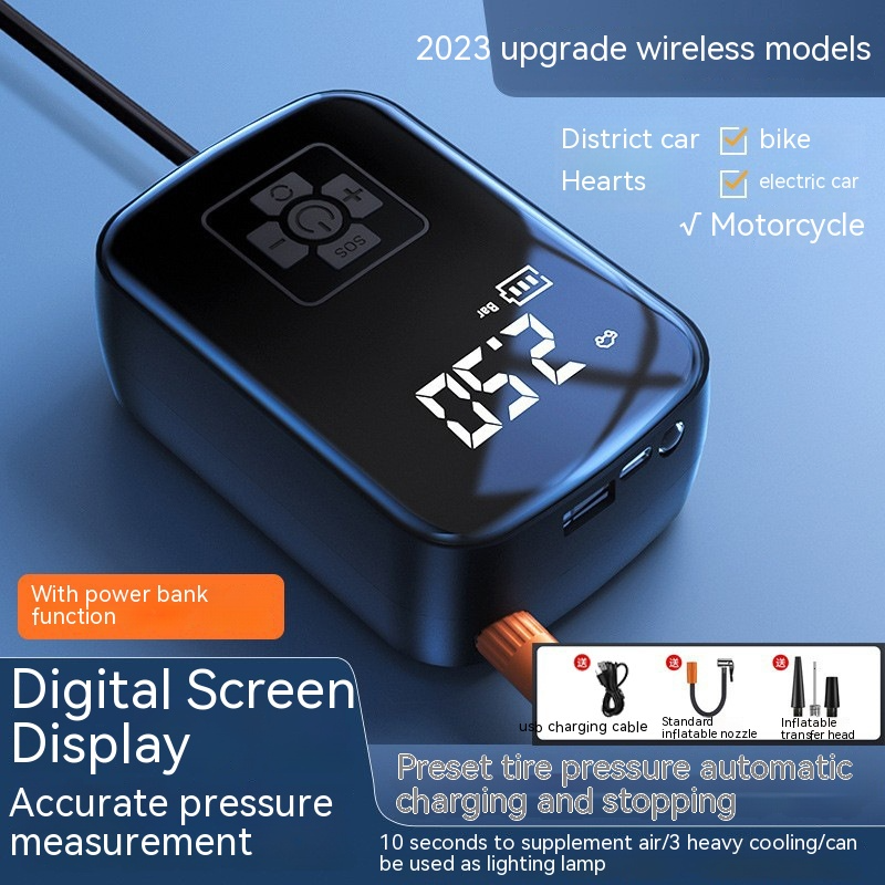 Car Wireless Portable Tire Inflator Pump with Digital Pressure Gauge | MODNUK