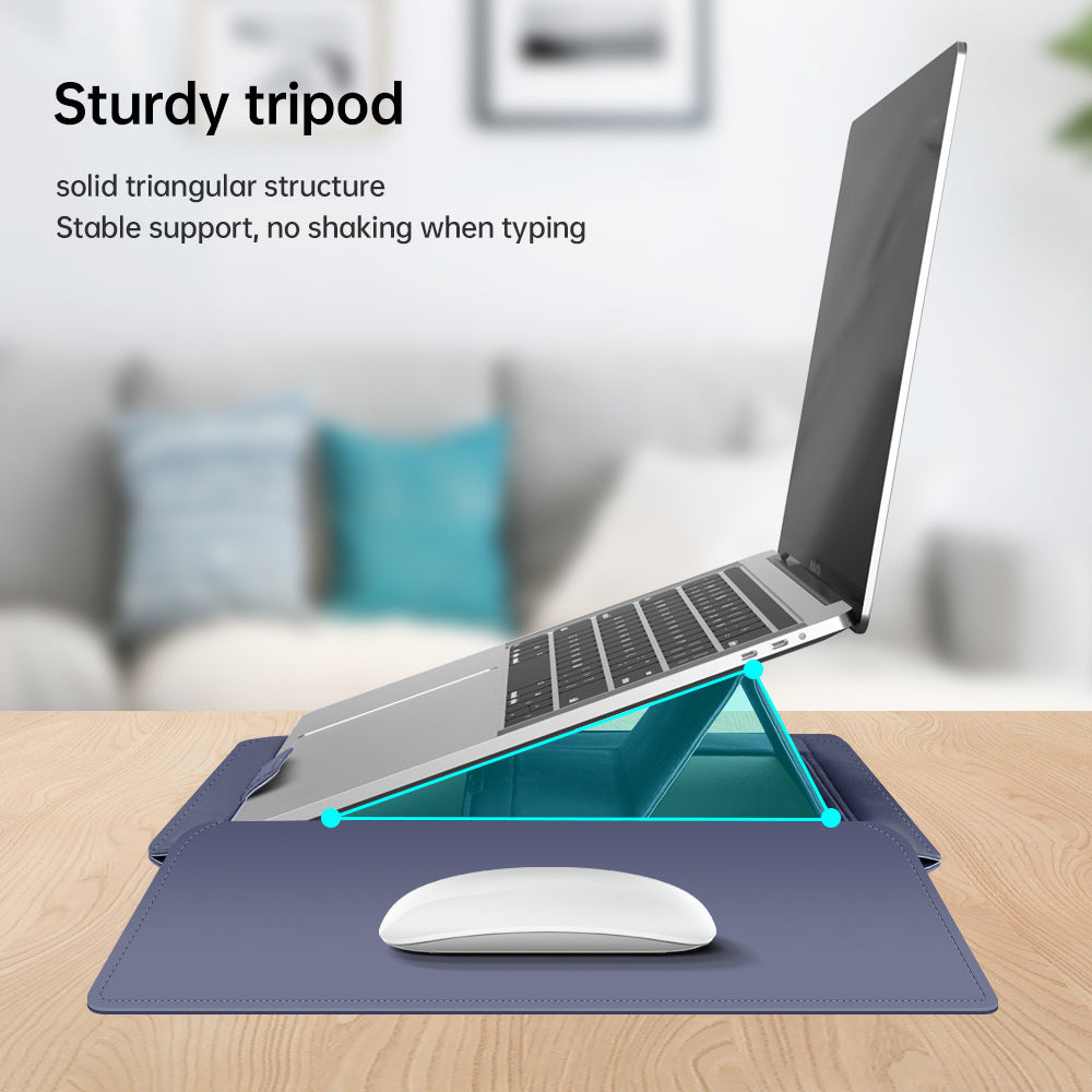 Premium Laptop Sleeve with Adjustable Stand & Phone Holder