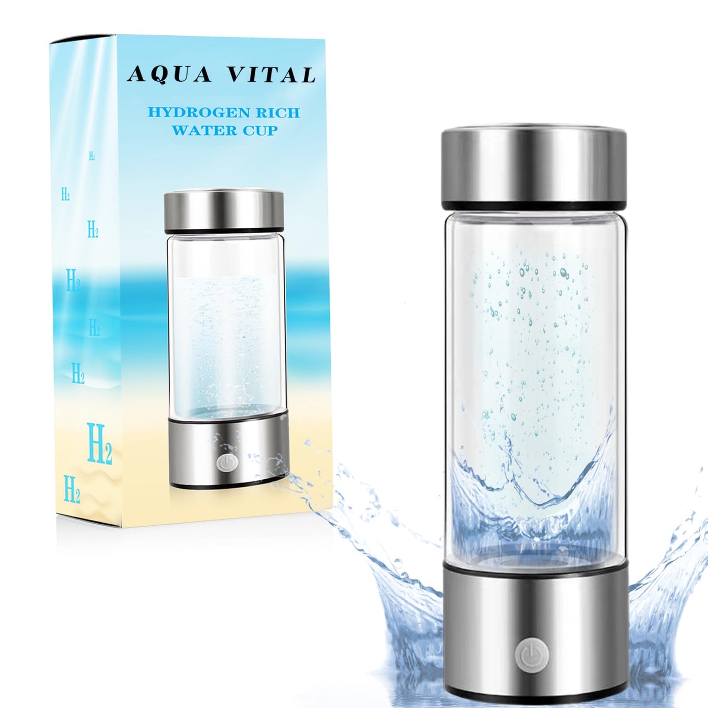 Portable Hydrogen Water Bottle – Rechargeable Hydrogen Water Generator for Fresh Hydration Anywhere