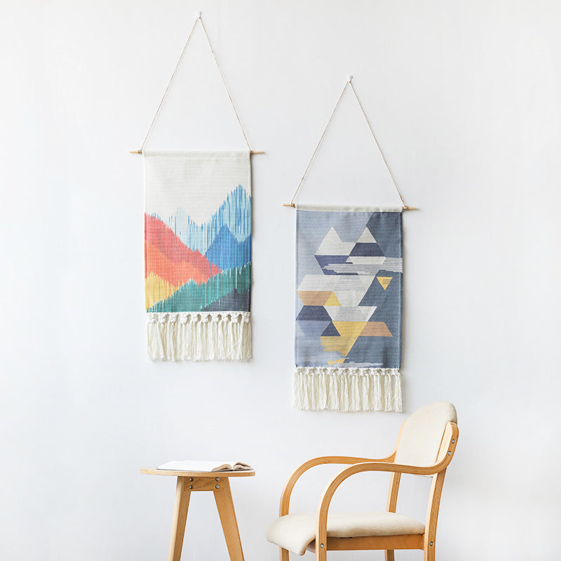 Hand-Woven Nordic Tapestry Wall Hanging