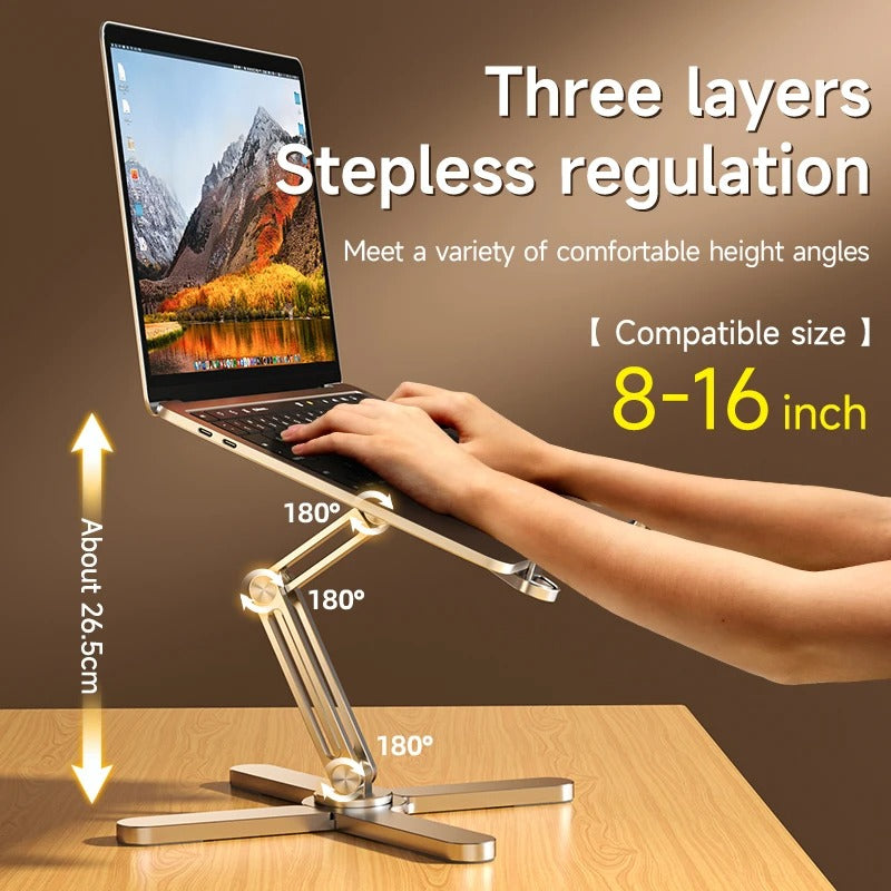360° Rotating Aluminum Laptop Stand for MacBook
