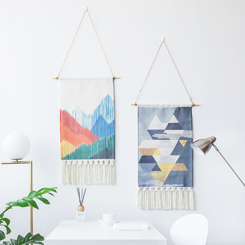 Hand-Woven Nordic Tapestry Wall Hanging