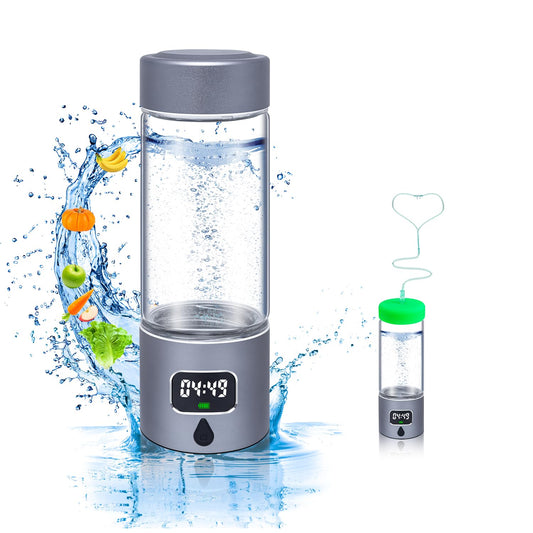 Hydrogen Water Bottle GenPortable Hydrogen Water Bottle Generator | Rechargeable Hydrogen-Rich Water Bottle | Modnukerator with SPE PEM Technology  Portable Hydro Bottle