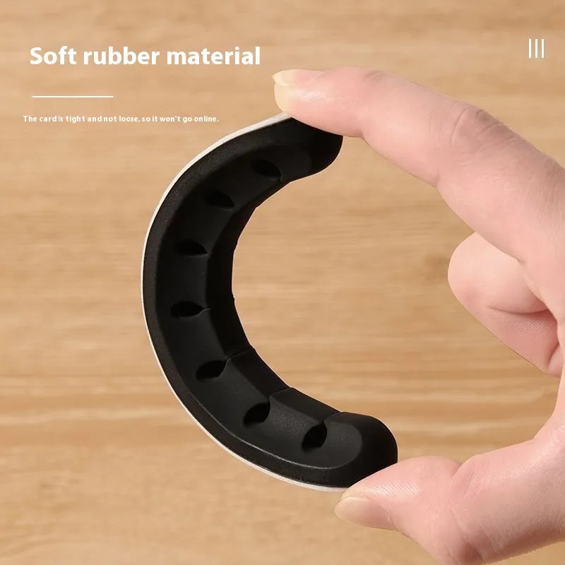 Multi-Slot Desktop Cable Organizer – Self-Adhesive Cable Management Clips for Desk, Charging Cords & Headphones