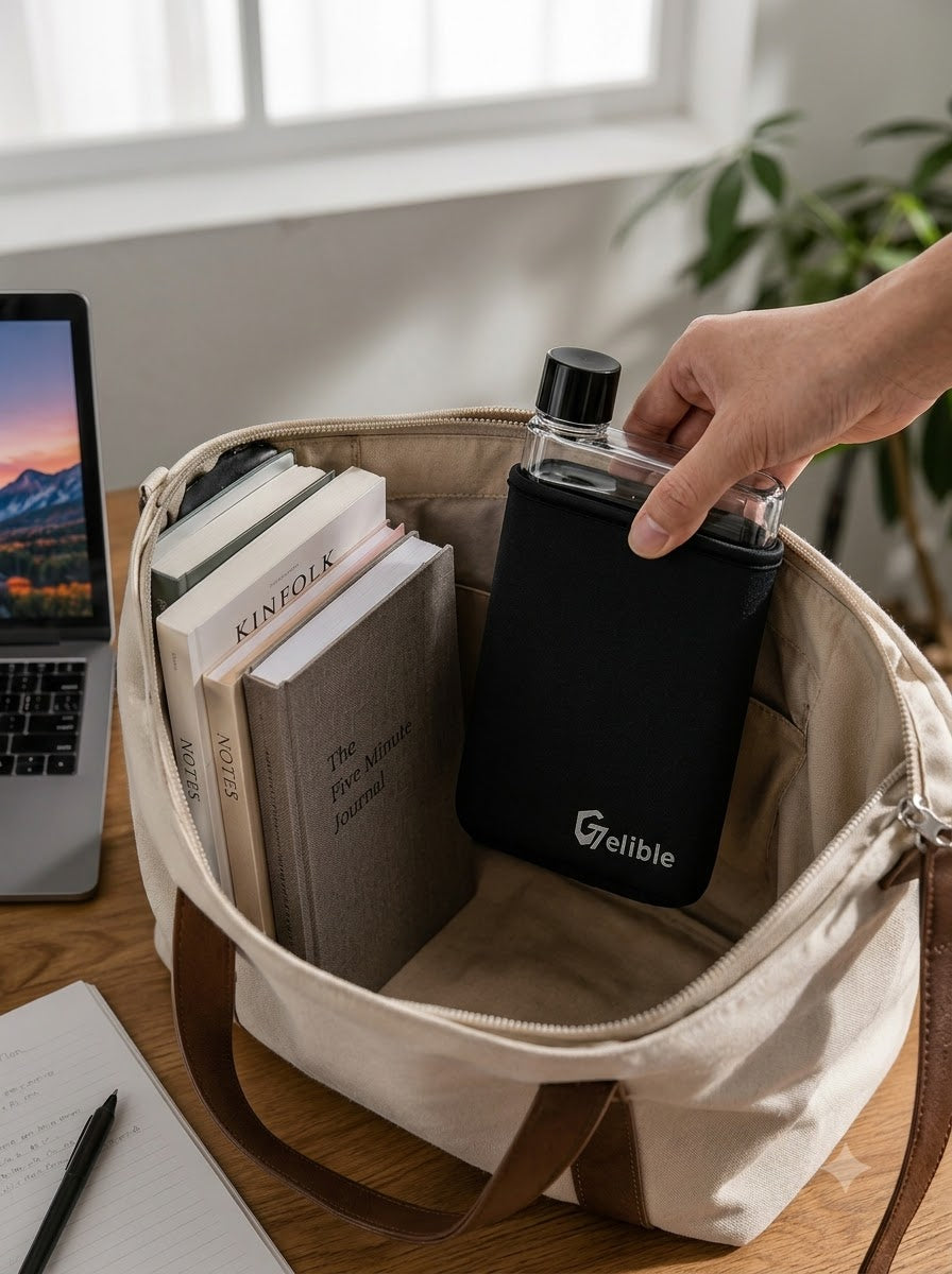 Slim Flat Water Bottle – The Space-Saving Everyday Bottle