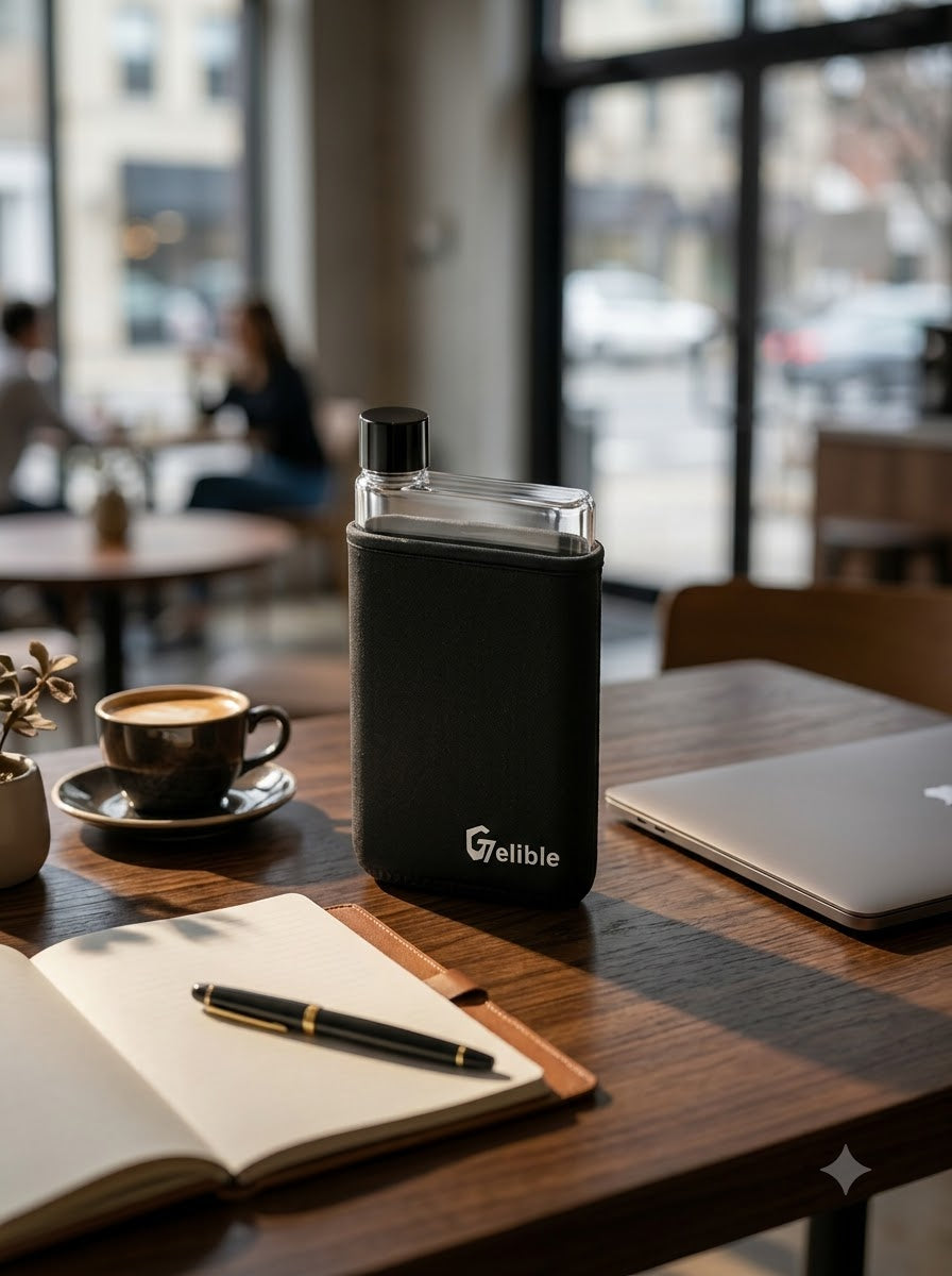 Slim Flat Water Bottle – The Space-Saving Everyday Bottle