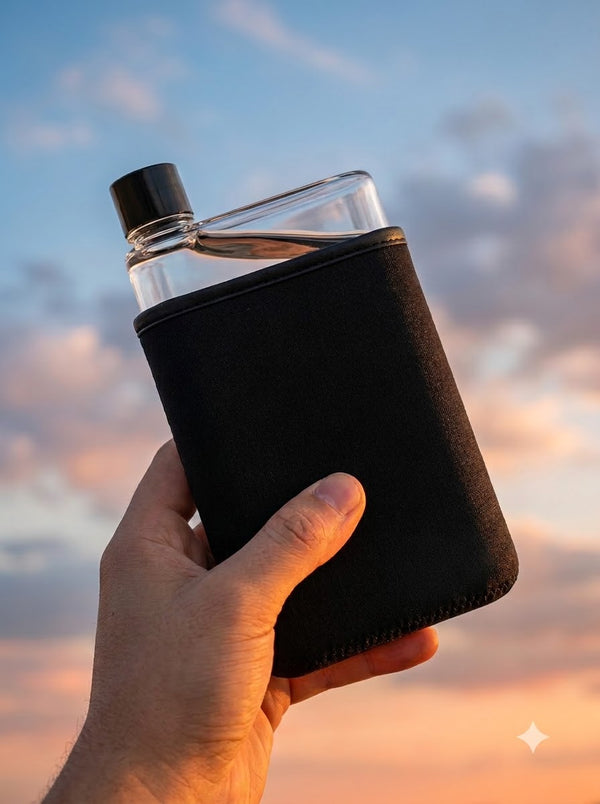 Slim Flat Water Bottle – The Space-Saving Everyday Bottle