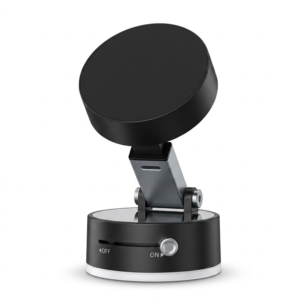 Multifunctional Double-Sided Magnetic Phone Holder | Strong Suction Cup Mount for Car, Desk & Travel