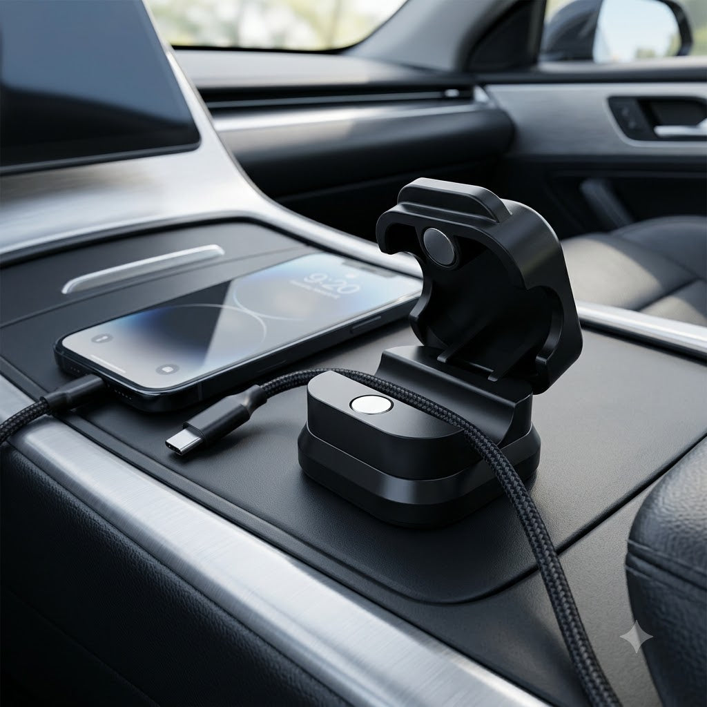 Magnetic Cable Organizer – Adhesive Cable Holder for Desk, Home & Car