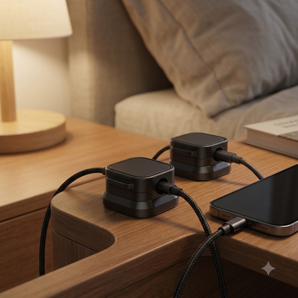 Magnetic Cable Organizer – Adhesive Cable Holder for Desk, Home & Car