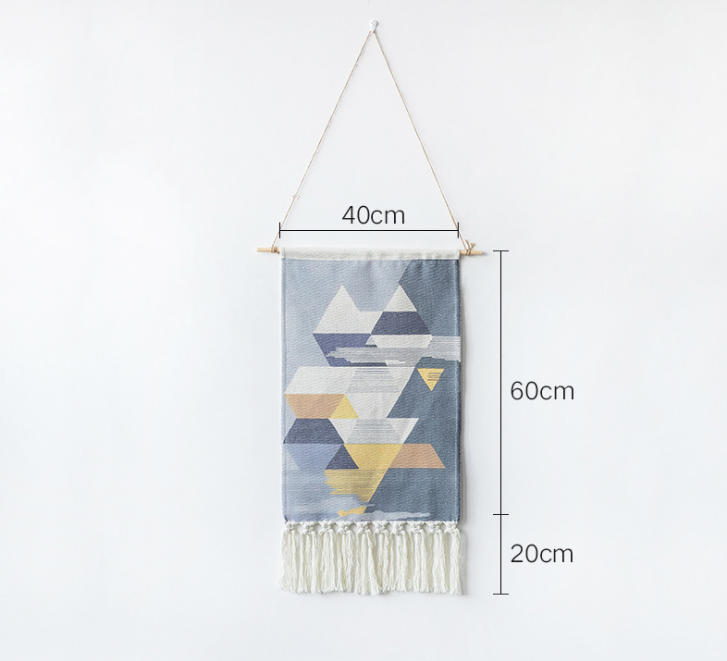 Hand-Woven Nordic Tapestry Wall Hanging