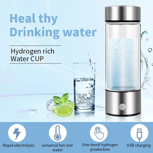 Hydrogen-Rich Alkaline Water Generator Bottle