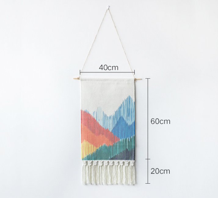 Hand-Woven Nordic Tapestry Wall Hanging