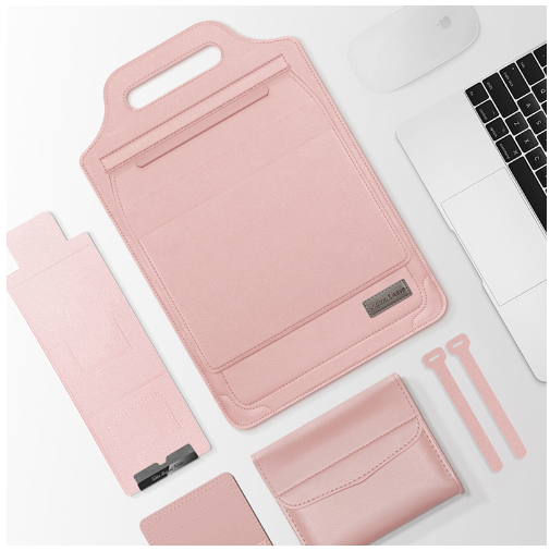 Premium Laptop Sleeve with Adjustable Stand & Phone Holder