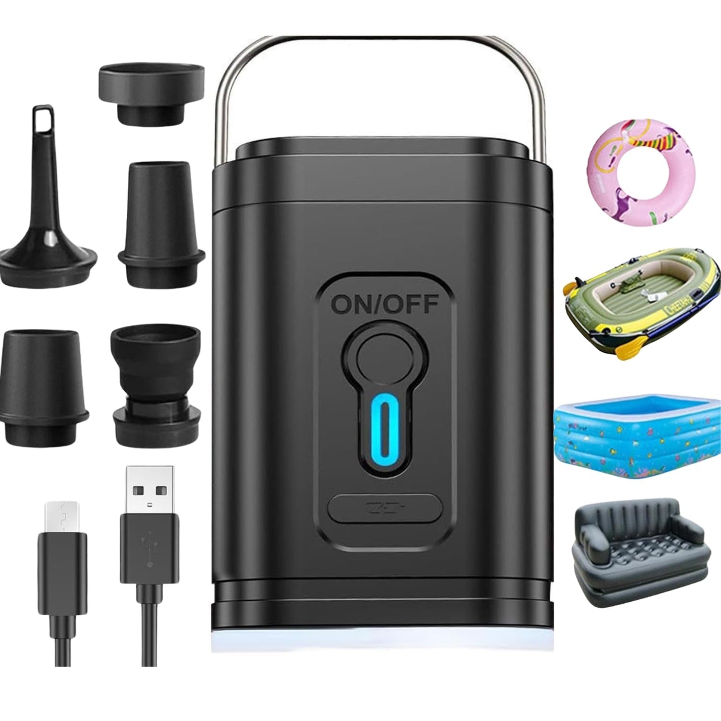 Wireless Vacuum Compression Storage Bags | Electric Portable Space Saver for Travel & Home