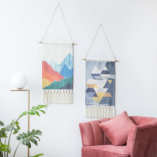 Hand-Woven Nordic Tapestry Wall Hanging